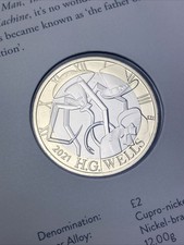 2021 HG Wells £2 Two Pound Coin Brilliant Uncirculated BUNC BU