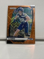 2024 Panini Prizm A.J. Barner #304 RC Orange Laser Prizm