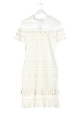 KATE MOSS Strickkleid Damen Kleid Gr. DE 38 weiß Casual-Look