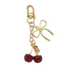 Cherry Keychain Bag Charm Cute Purse Charm Accessories for Women