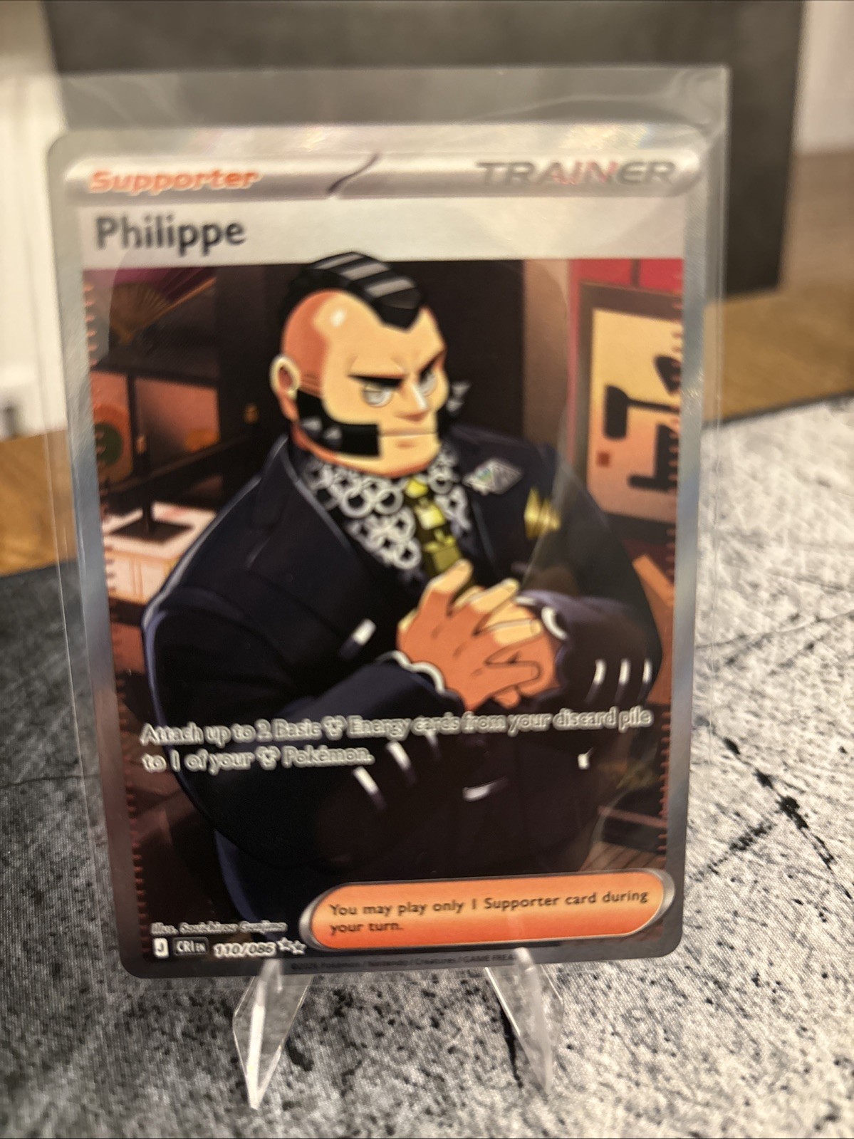 Pokemon Chaos Rising Philippe Full Art 110/086 Ultra Rare