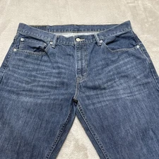 Levis 527 Jeans Mens 36x32 Bootcut Mid Rise Faded Whiskered Western Denim