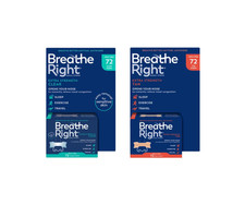 Breathe Right Extra Strength Tan Nasal Strips 72 Tan Strips New EXP 10/2029