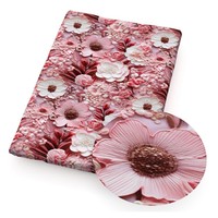 Gedruckt Stoff Meterware Vintage Blume Stoff Zum NäHen Baumwollstoff Mit Katz...