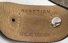 Vintage Stainless Steel Kenneth Cole Reaction Wide Leather Cuff Women's Watch — photo 4