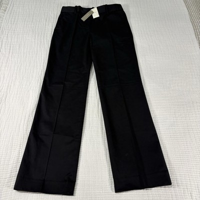 J Crew Pants Womens 4 Black Cafe Trouser Dressy Office Career Work Capsule NEW