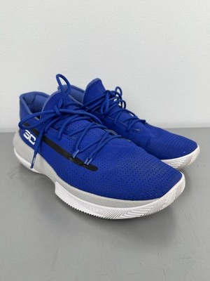Under Armour Curry 3Zer0 3 Mens Size 11 Basketball Shoes Royal Blue Mod Gray NBA