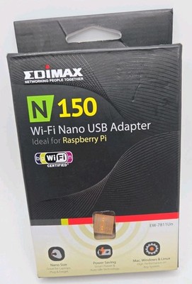 Edimax EW-7811Un 150Mbps Nano Wi-Fi USB Adapter - Raspberry Pi / Windows / Mac