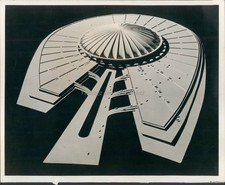 1967 Tacoma Washington Weyerhaeuser Company Stadium Model Vintage Photo 8x10