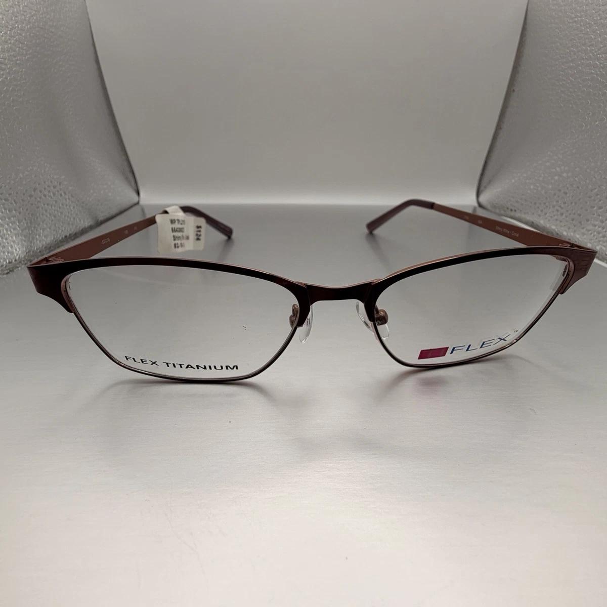 TI Flex T1512 1512 Caramel Eyeglasses Frames ONLY 48-18-135 Oval full rim gold Flex Metal Eyeglass Frames for sale | eBay main image 4