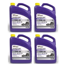Royal Purple Duralec Super SAE 15W-40 Diesel Motor Oil 1 Gallon Bottles Set of 4