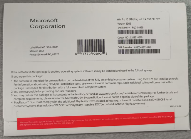 Genuine Windows 10 Pro 64 bit CD Version, Brand New, FREE SHIPPING! | eBay