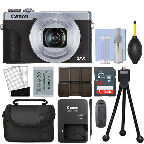 <2台セット> PowerShot G7X Mark3 ブラック・シルバー Canon PowerShot G7X Mark III 20.2MP 4K Digital Camera 4.2x