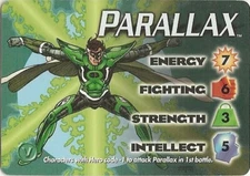 Marvel OVERPOWER PARALLAX JLA character - Very Rare