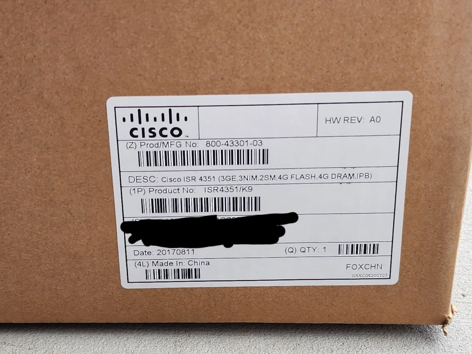 New In Box Cisco ISR4351/K9 ISR 4351 Integrated Services Router (NO CLOCK ISSUE) - Image 2 of 2