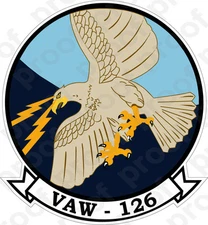 STICKER USN VAW 126 Sea Hawks