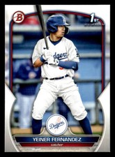 2023 Bowman #BP-138 Yeiner Fernandez Prospects Card Los Angeles Dodgers