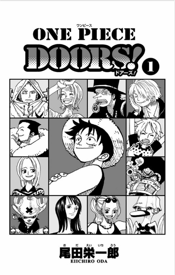 One Piece Doors! vol.1 Eiichiro Oda Black & White Door Picture Art