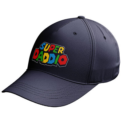 Baseballmütze Gamer Geschenke für Papa Super Daddio Geburtstag Mütze Ihn Retro Step Papa