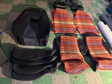 Bmw Recaro E10 E21 320is Upholstery Seat Kit Oem German Vinyl Banner Insert Mat