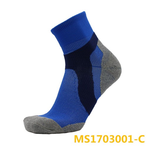 2 Pairs Pro Womens Mens Running Jogging Sport Ankle Socks Fitness Blue Purple - Picture 2 of 3