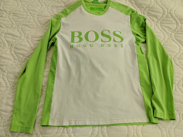 hugo boss neon t shirt