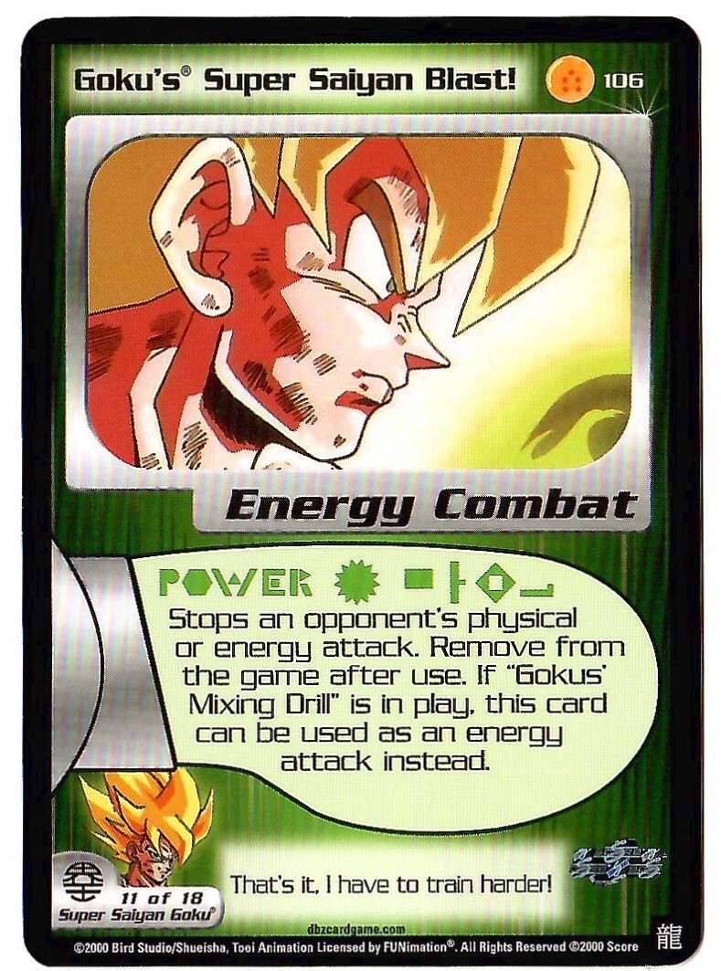Dragon Ball Z DBZ CCG Goku's Super Saiyan Blast! Frieza Saga