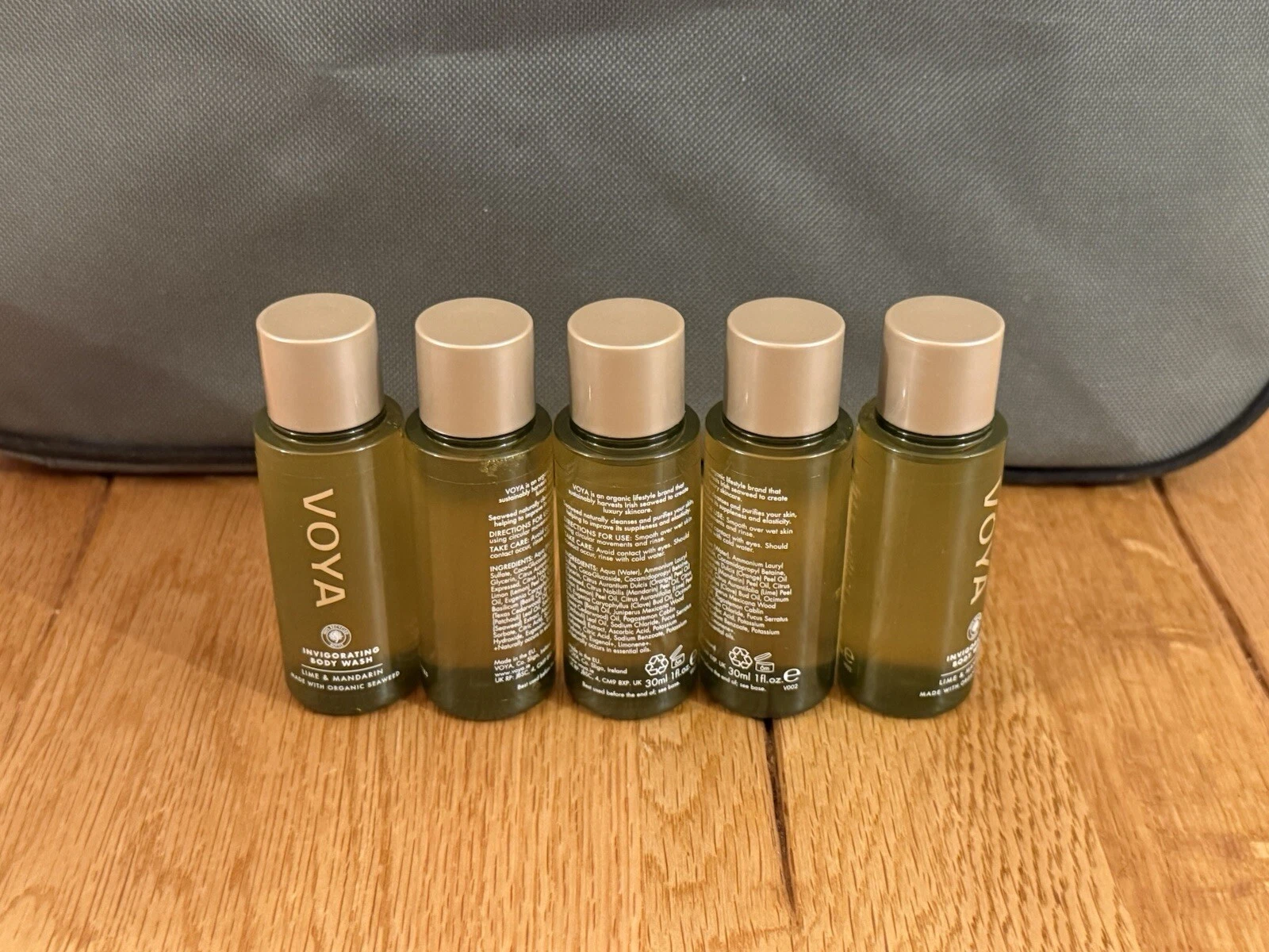 5x Voya Lime & Mandarin Body Wash 30ml Travel Size Bottles - Brand New 3
