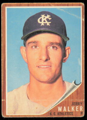 1962 Topps #357 Jerry Walker Kansas City Athletics