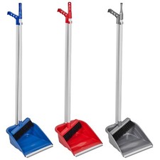 Long Handled Upright Indoor Plastic Dustpan & Floor Brush Sweeper Cleaning Set