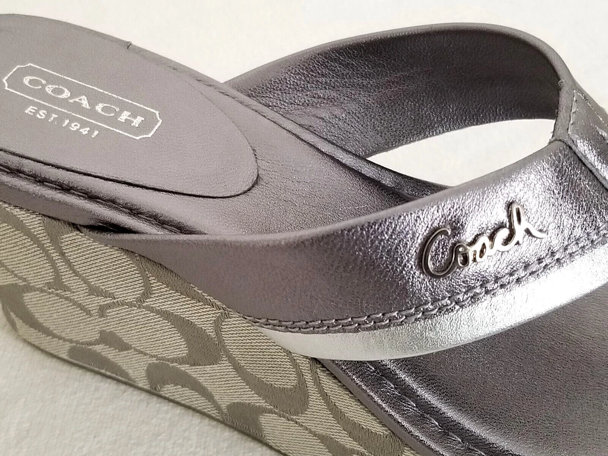 Coach silver deals shoes