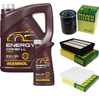 Inspektionspaket Filter Set 5W30 MotoröL FüR Mitsubishi Outlander Ii Cw_W