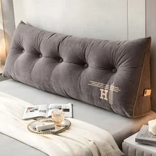 Headboard Pillow Reading Wedge Pillow Recliner Headboard Back Waist Cushion Pad