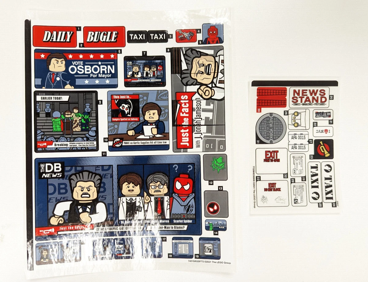 Lego sticker store sheets