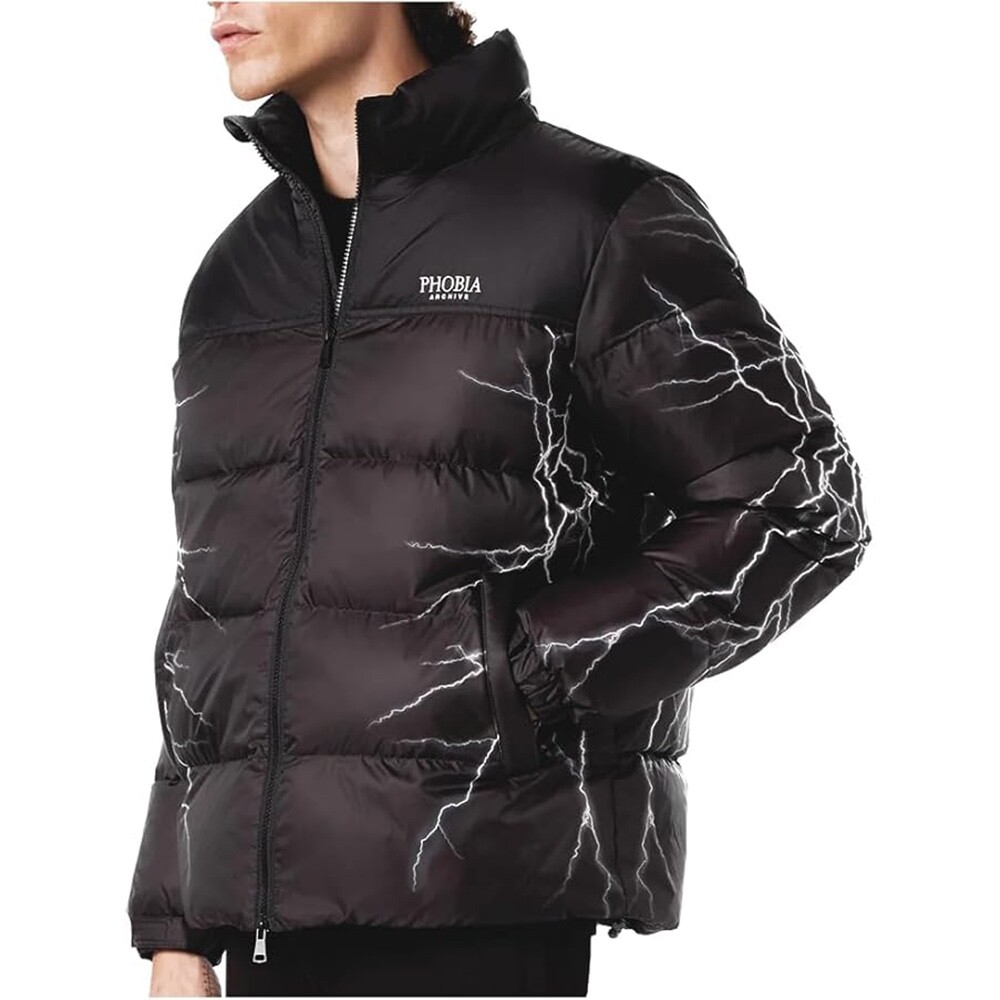 Phobia Archive Piumino Black Puffy Jacket Nuevo Lightning FW 2023