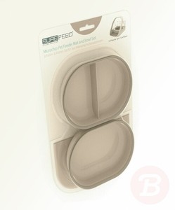 Sureflap Surefeed Microchip Pet Feeder Mat And Bowl Set Grey