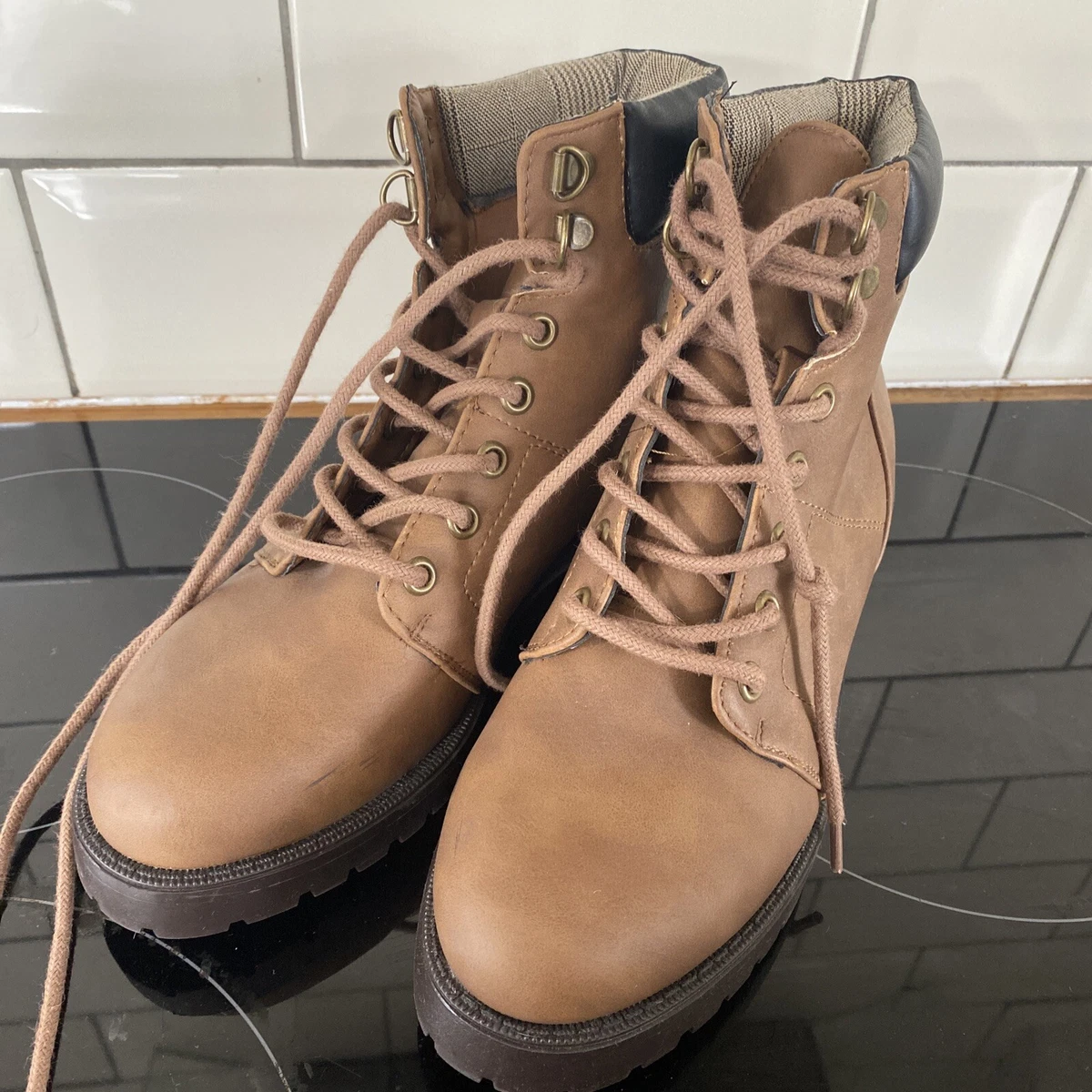 Girls Newlook 915 Brown Boots Excellent Condition Size 3 Brand New