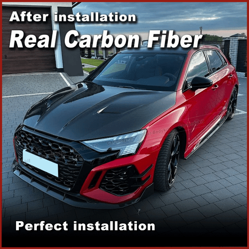 Carbon Motorhaube Haube Engine Bonnet Hood Passt für Audi A3 S3 RS3 8Y 2021-2025 - Picture 3 of 10