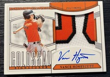 2025 Panini National Treasures Colossal Vance Honeycutt Patch Auto 46/99 Orioles