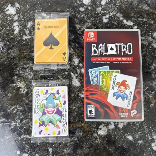 Balatro Special Edition (Nintendo Switch, 2024) COMPLETE CIB CARDS SEALED!!