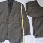 43L 2pc Cashmere Wool  Suit Coat Sport Jacket Pants 34x31 Men Brown Pink  — photo 5