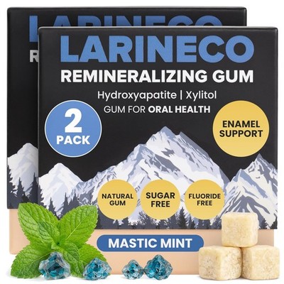 Xylitol Chewing Gum - No Dyes, Plastic-Free, Mastic Mint