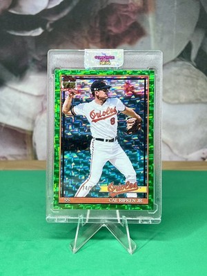 2026 Topps Series One Green Speckle Cal Ripken Jr. /99 #T91-87 Baltimore Orioles