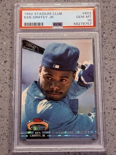 1992 Stadium Club Ken Griffey Jr. ⭐️Members Choice⭐️ — Gem MINT PSA 10 #603