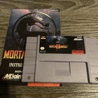 New ListingMortal Kombat II (Nintendo SNES, 1994) Authentic & Tested With manual