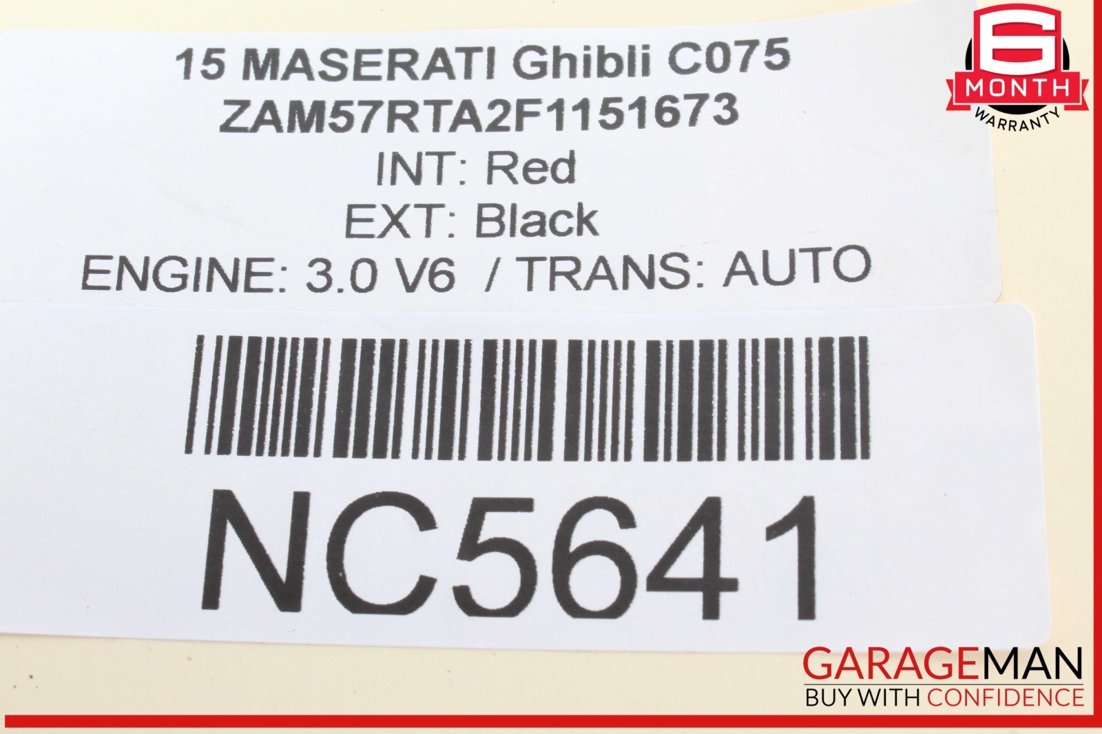 14-17 Maserati Ghibli Rear Right & Left Suspension Coil Spring Absorber Set OEM