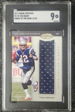 2017 Certified Fabrics Of The Game Tom Brady Game Used Jersey #12/25 FOTG SGC 9