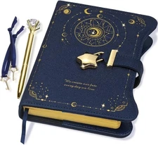 Diary with Lock and Keys for Girls Gift Ideas, 360 Kraft Pages Journal for Wo...