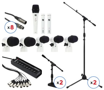 sE Electronics Eloy Casagrande Signature V Pack Drum Microphone Package Bundle
