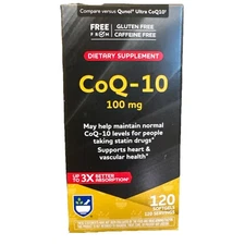 CoQ-10 Coenzyme Q-10, 100mg, 120 Softgels, Exp 11/2026